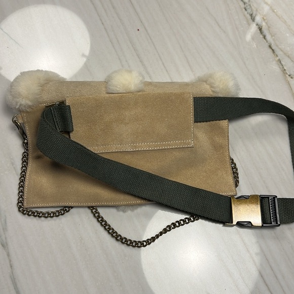 Ugh Shearling crossbody / Fanny Pack Bag Clutch - Picture 4 of 4